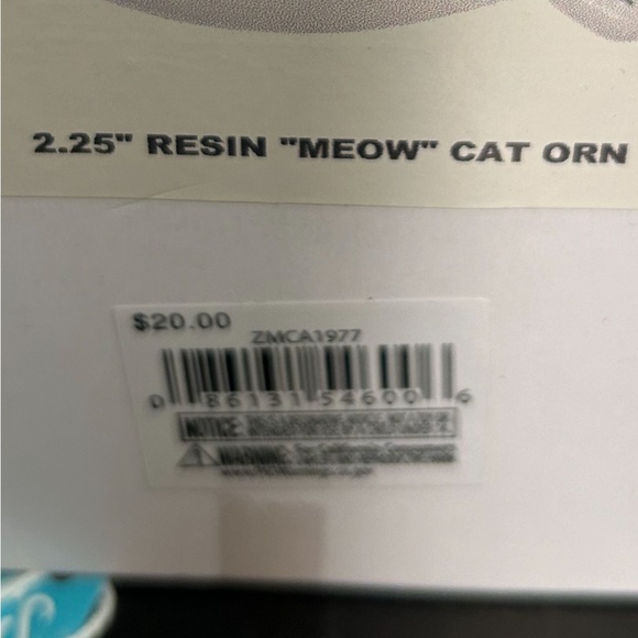 Cat “Meow” Christmas Ornament by KSA, Inc - Picture 4 of 4